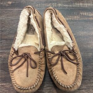 UGG Chestnut Suede Moccasin Loafers